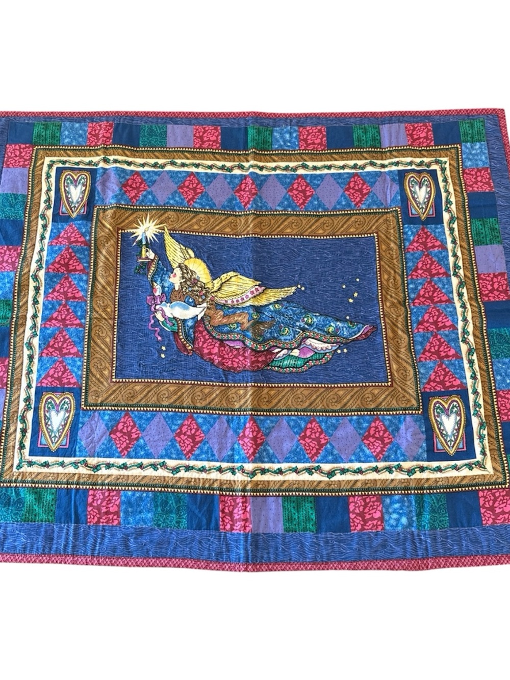 Vintage Y2K Daisy Kingdom
Gilded Angel Completed Quilt
1996 Angel Wall Hanging